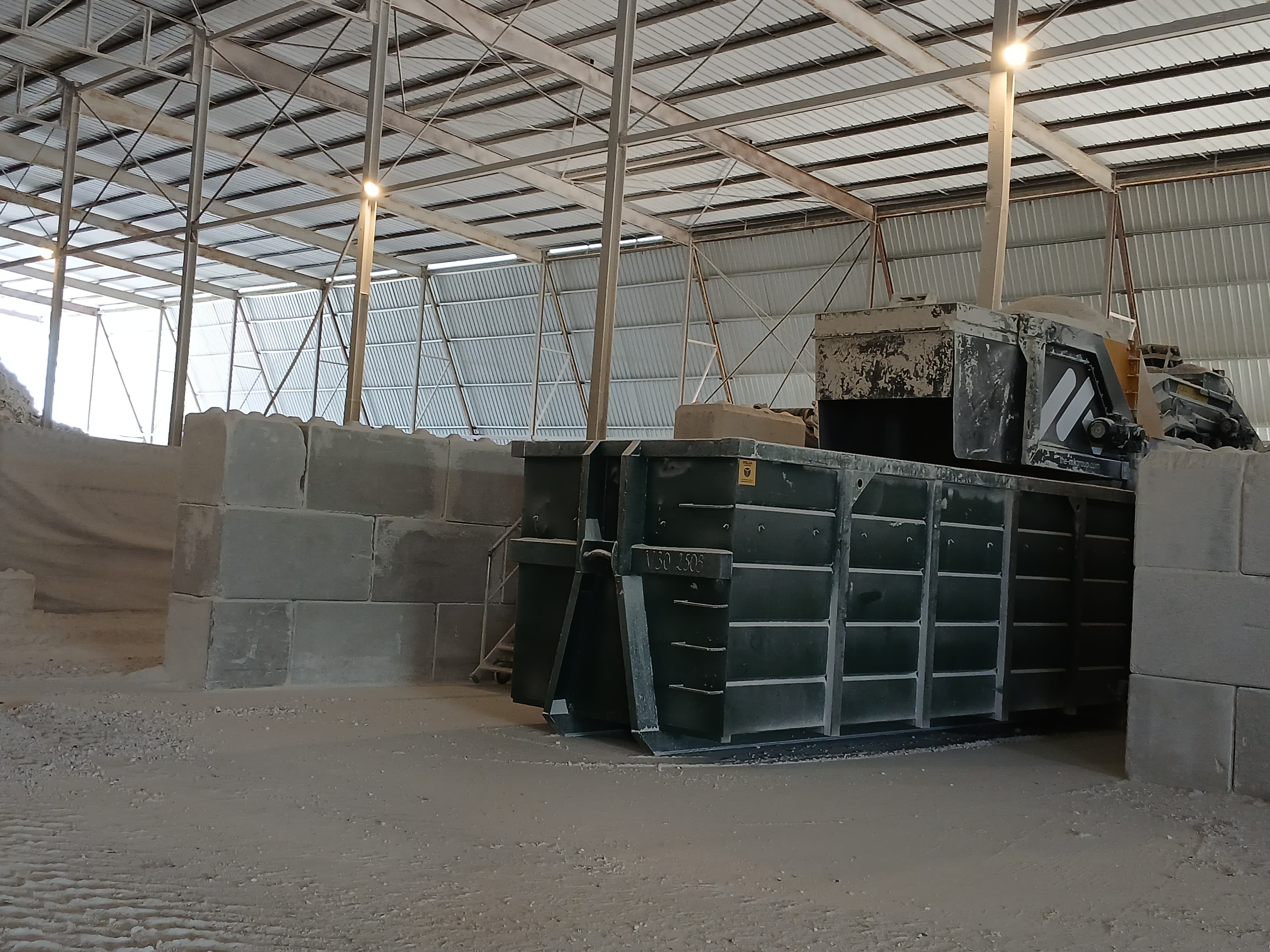 Massification et tri du plâtre — recyclage déchets chantier Vilbert
