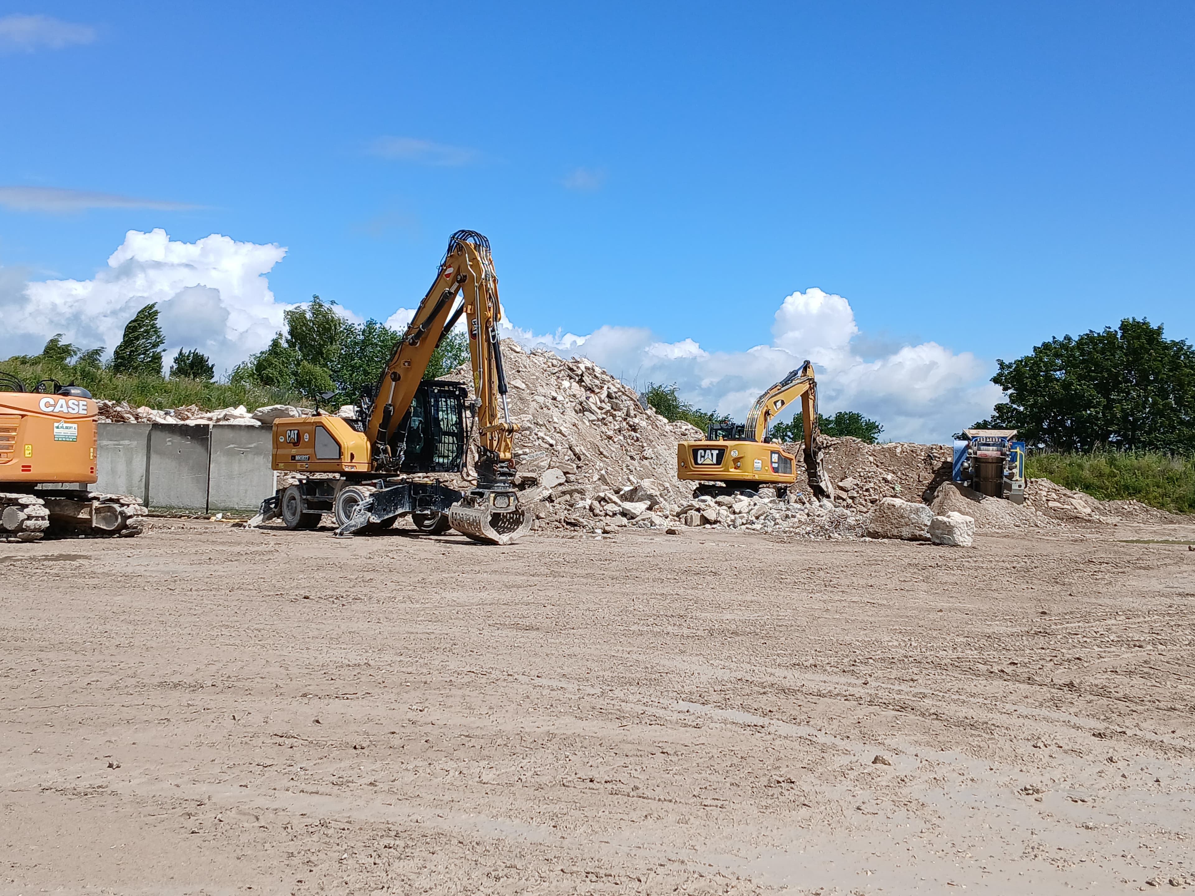 Plateforme de stockage matériaux inertes — Vilbert Recyclage